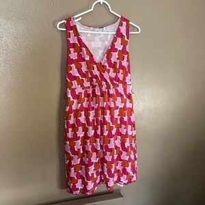 Boden Heart Print Mini Dress Size 8R